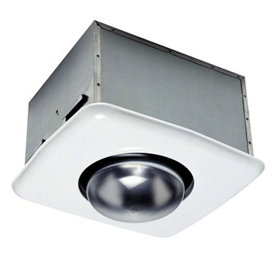 BF-704HB Bath Exhaust Fan with Custom-Designed Motor and Heat Bulb Attachment, 70 CFM